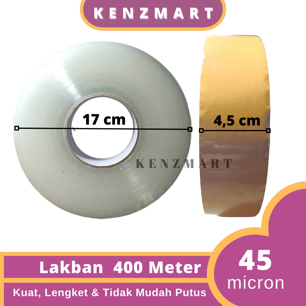 

LAKBAN JUMBO OPP TAPE LAKBAN BENING COKLAT 2 INCH 45MM 400 METER FULL 100 YARD 200 YARD 300 YARD 500
