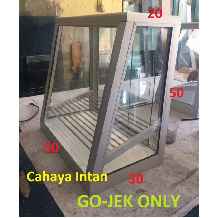 Terlaris Etalase Ayam Goreng, Etalase Kaca Aluminium Untuk Fried Chicken