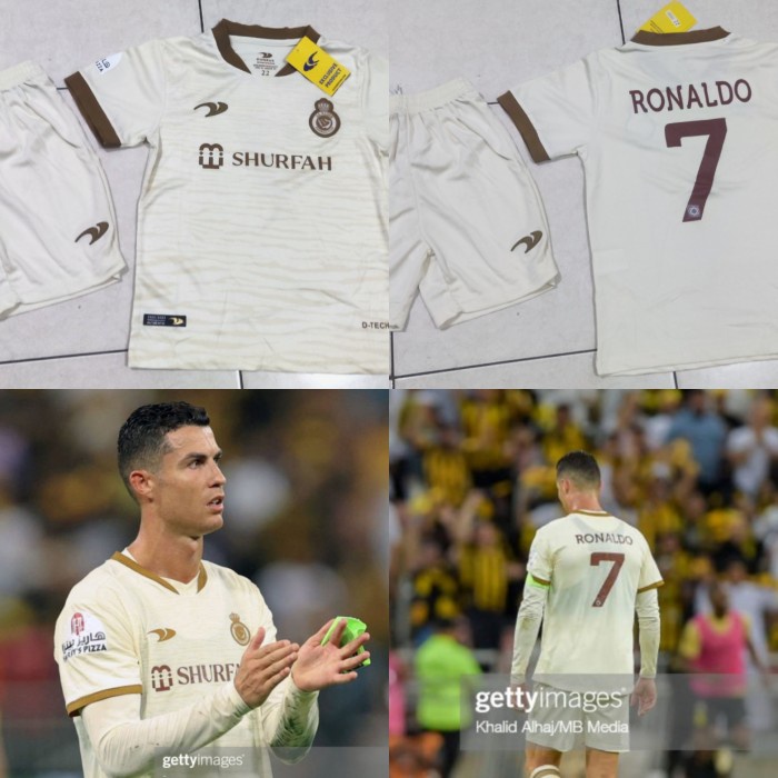 TERMURAH JERSEY BAJU BOLA AL NASSR 3RD KIDS ANAK + RONALDO GRADE ORI
