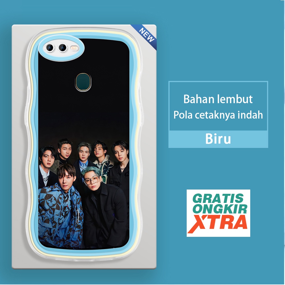 Mulia OPPO NEO 9 A3S A5 A7 A5S A9 2020 A12 A12S A12E  Casing Ponsel  Pola BTS Korea  warna-warni gel