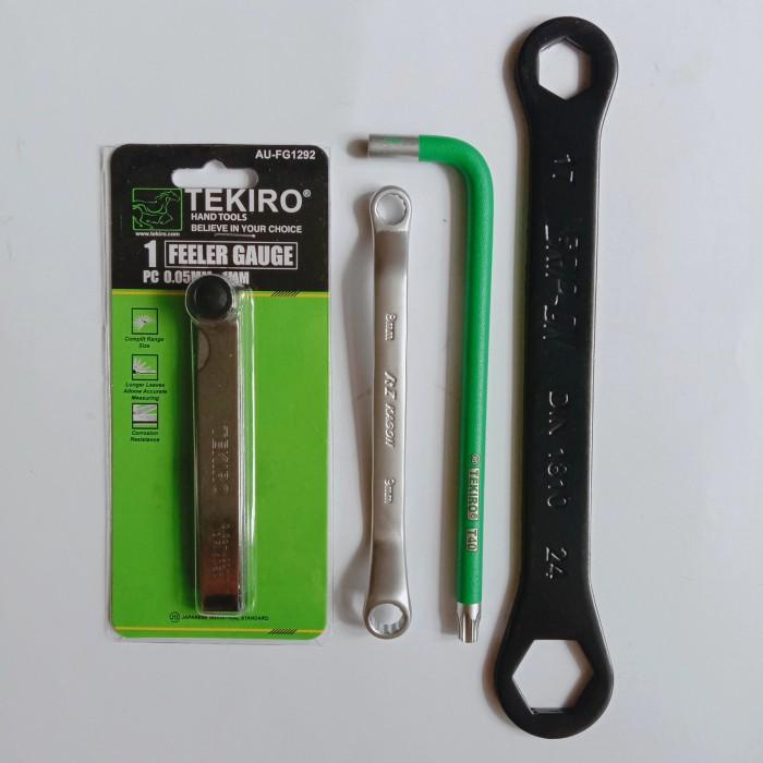 Terlaris Kunci Stel Klep + Fuller Tekiro+ Kunci Ring 8-9 + Kunci Tutup Klep