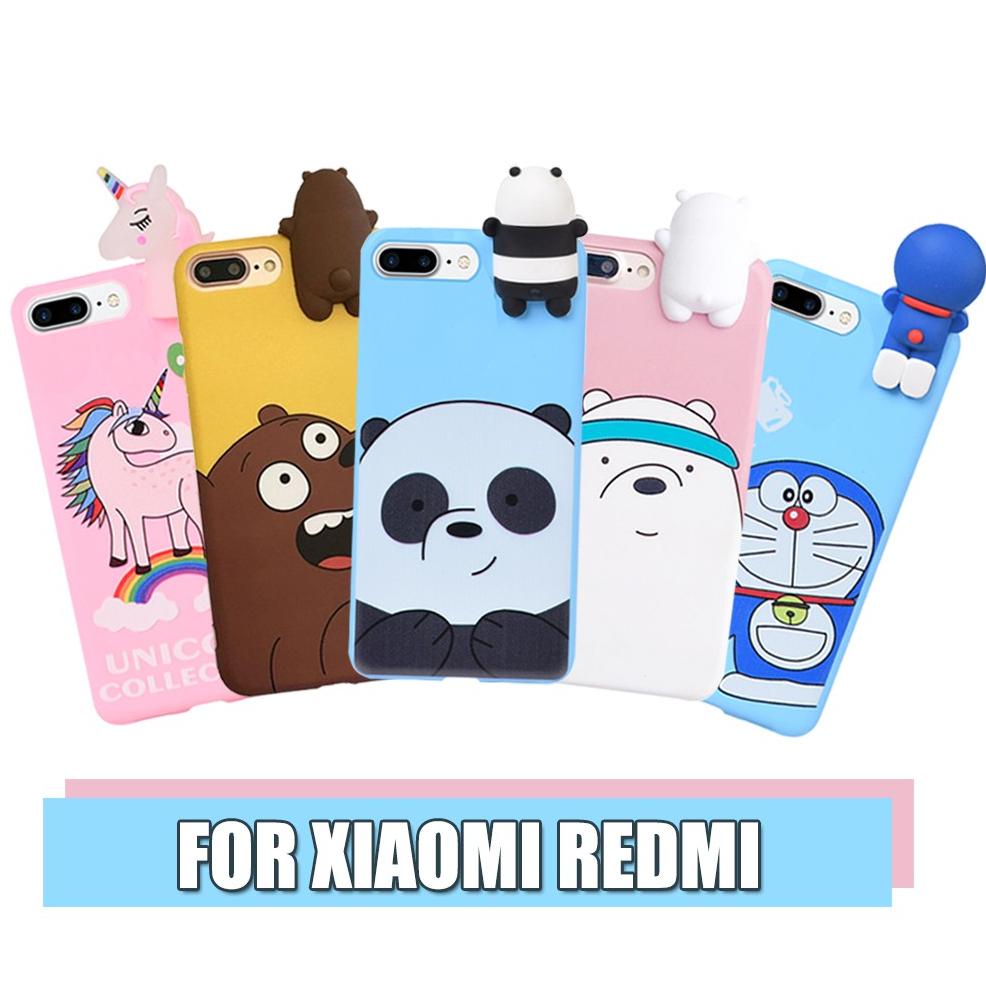 Diskon Case Intip Xiaomi Redmi 4A Redmi 5A Softcase Karakter Doraemon Panda Unicorn Ice Bear Grizzly