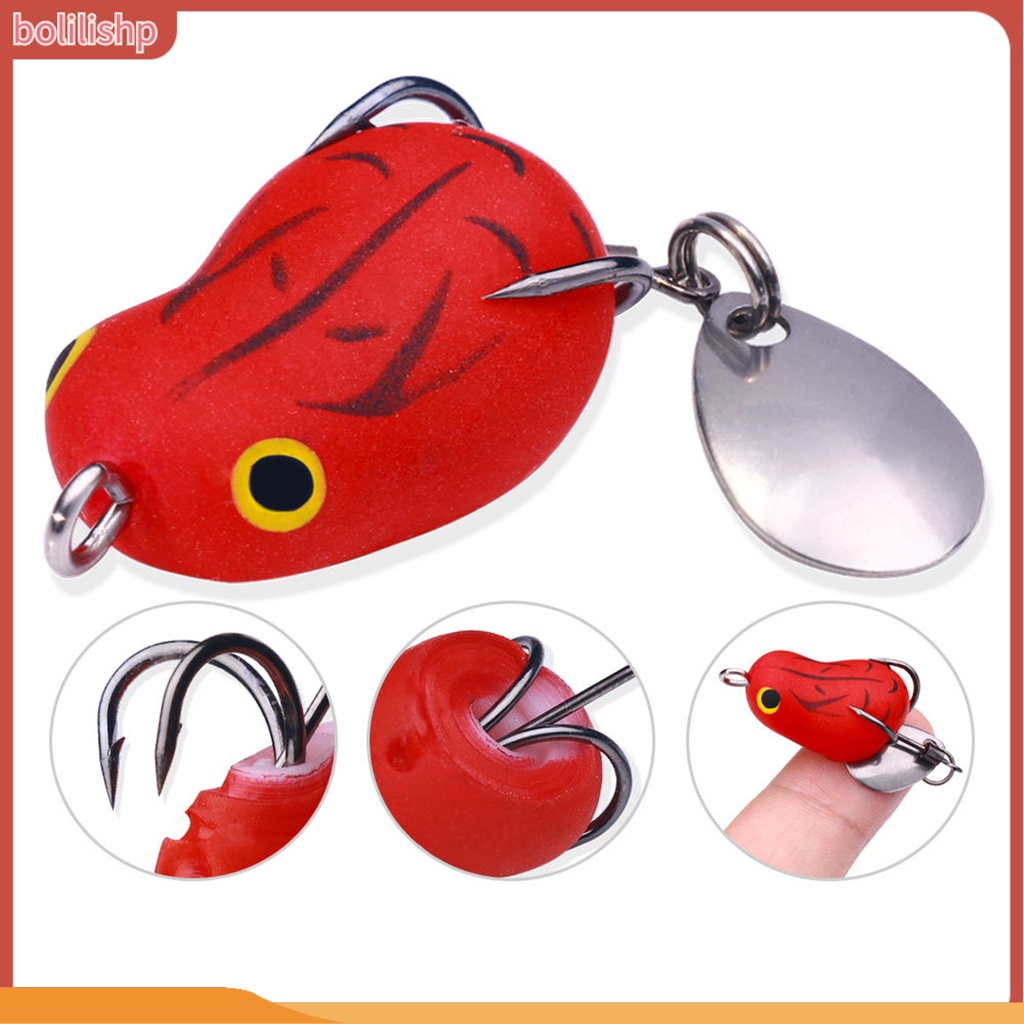 [Bolilishp] 1 Set 2.5cm Umpan Bionic Realistis Fisheye Simulasi Tahan Gigit Tajam Kait Angling Panjang Casting Kodok Bionic Lure Memancing Luar Ruangan