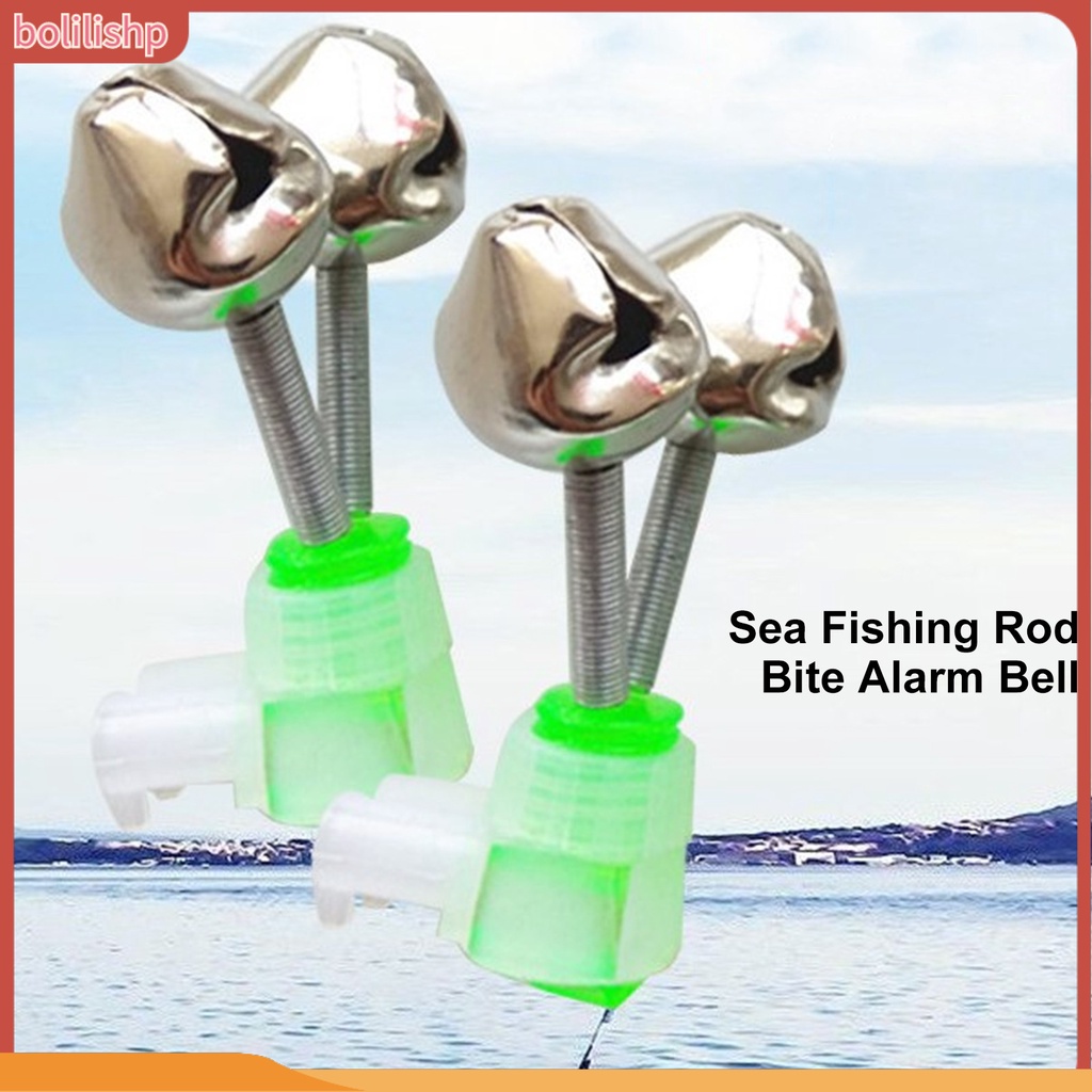 [Bolilishp] 10pcs Bel Alarm Memancing Dual Lonceng Desibel Tinggi Sensitif Mini Laut Pancing Gigit Alarm Bell Angling Persediaan