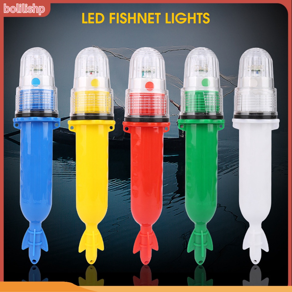 [Bolilishp] led Lampu Pancing Kedip Cahaya Otomatis-control Tahan Aus Pelampung Fishnet Light Untuk Angling
