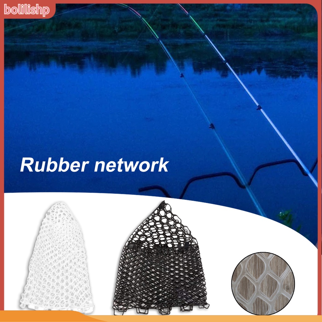 &lt;Bolilishp&gt; Multifunction Rubber Fish Net Wearproof Sturdy Fishing Dip Net Ergonomic for Fishing