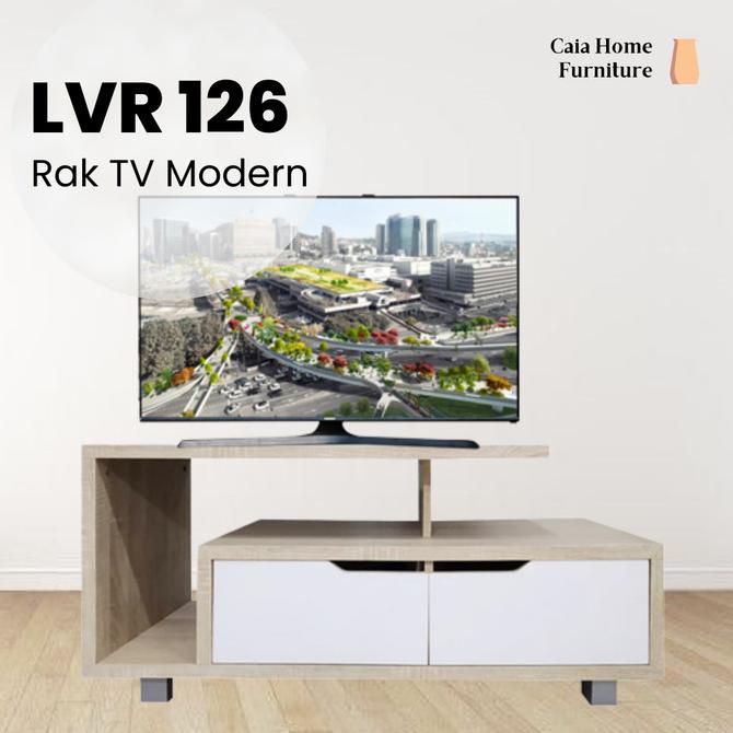 Rak Meja Tv Modern Minimalis Murah Kapasitas 43" Inch Lvr 126