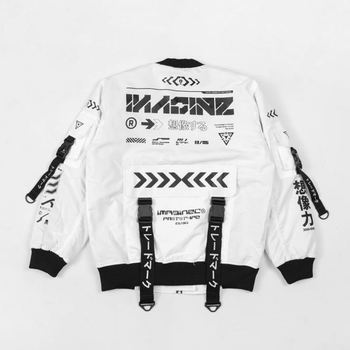 Imagineco Jacket Bomber Prototype Putih