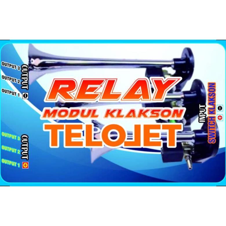 Diskon (Relay)Modul Klakson Telolet Putus 3Corong 12V/24V Kyx