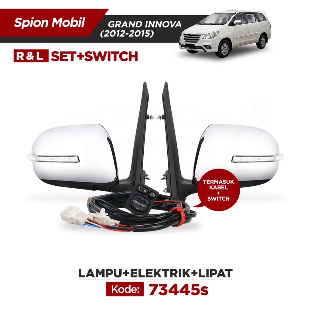 Upgrade Retract - Spion Mobil Grand Innova 2012 s.d 2015 + Switch - 73445s