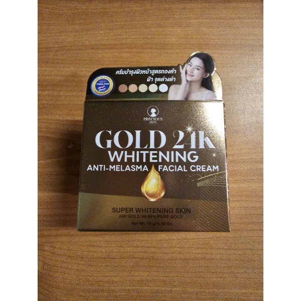 Gold 24K Whitening Anti-Melasma Facial Cream 15 GR