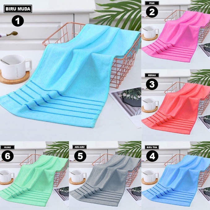 Handuk Olahraga MERAH PUTIH 100x50 / Handuk Sport / Handuk Muka / Handuk Souvenir / Ukuran/Handuk Ke