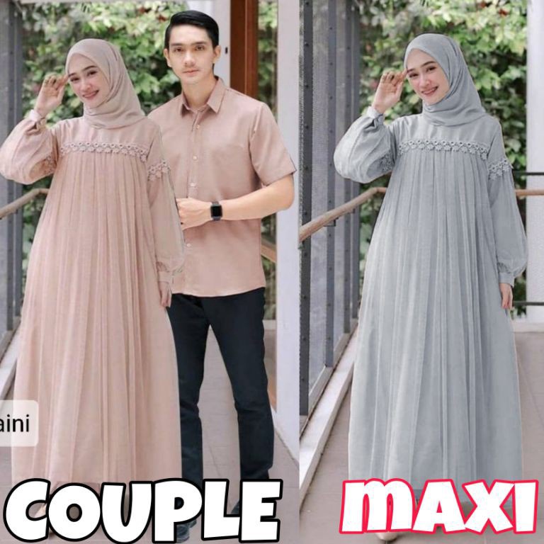 "WDS.22Jn23ᶜ" XVC - MAXI NURAINI / COUPLE NURAINI / Maxi Zoya / Maxi Wanita / Gamis Wanita / Maxi Mi