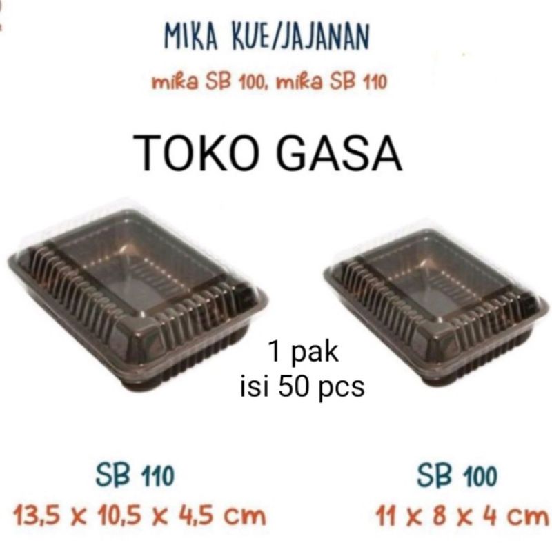 MIKA SB-110 / SB 100 /KOTAK PUDING/MIKA BROWNIES MINI KUE TART MINI/MIKA KETAN/MIKA COKLAT KECIL PER
