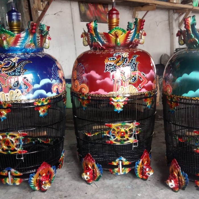 sangkar perkutut mahkota wayang