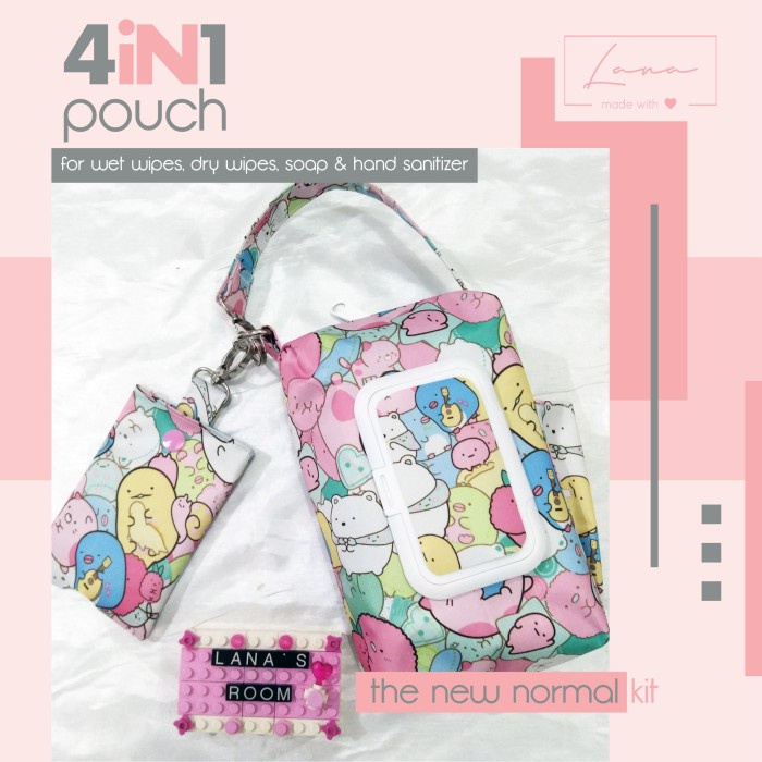 Toilet Kit The New Normal Kit (4In1 Tissue Pouch) - Bear & Friends
