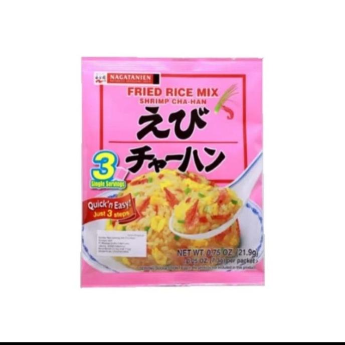 

^^^^^] NAGATANIEN EBI CHAHAN MOTO 21.9 gr fried rice mix