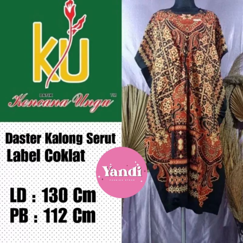 KENCANA UNGU ORI DASTER KALONG SERUT LD 130 CM LABEL COKLAT