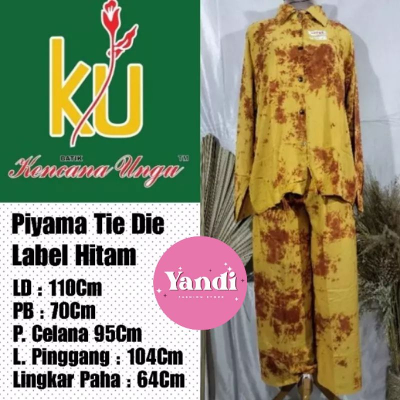KENCANA UNGU ORI STELAN PIYAMA CABUT KERAH FULL KANCING LD 110 CM  LABEL HITAM.