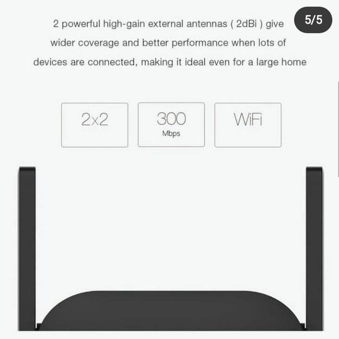 XIAOMI Mi WiFi Amplifier 2 Repeater Extender USB Wireless 300Mbps tom03