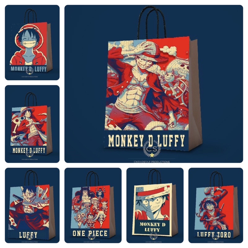 

Paperbag Custom One Piece Luffy Goodie Bag Custom Ulang Tahun Anak Shooping Bag Tas Kado Tas Kertas
