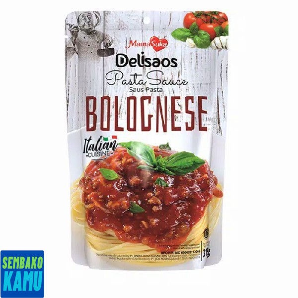 

Mamasuka Delisaos Pasta Sauce Bolognese 315 gr