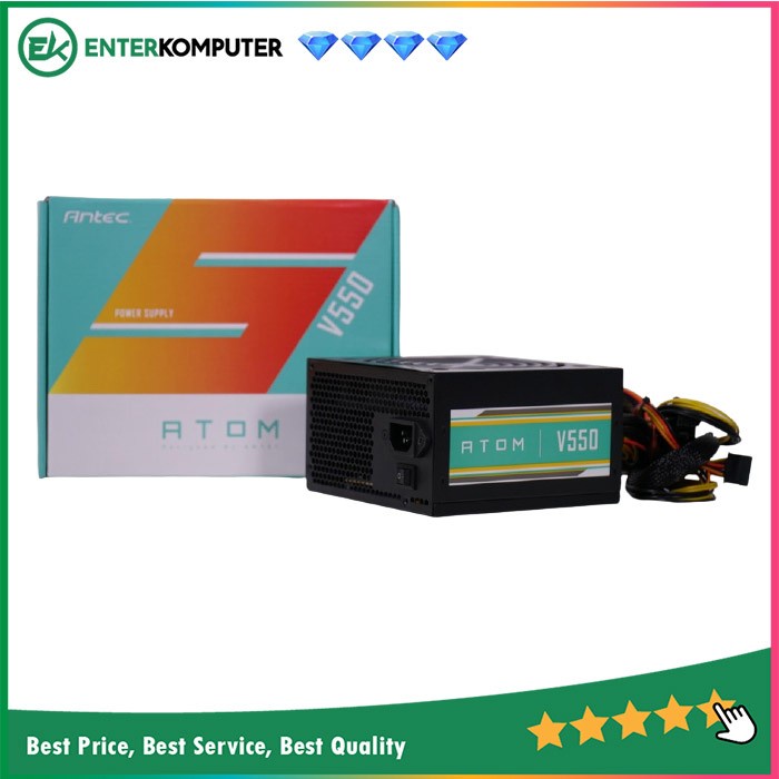 Antec ATOM 550W - V550 (Efficiency 80%) - 2 Years Warranty Replacement