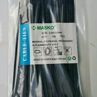 

,,,,,,,] Kabel ties 15 cm hitam 100 pcs