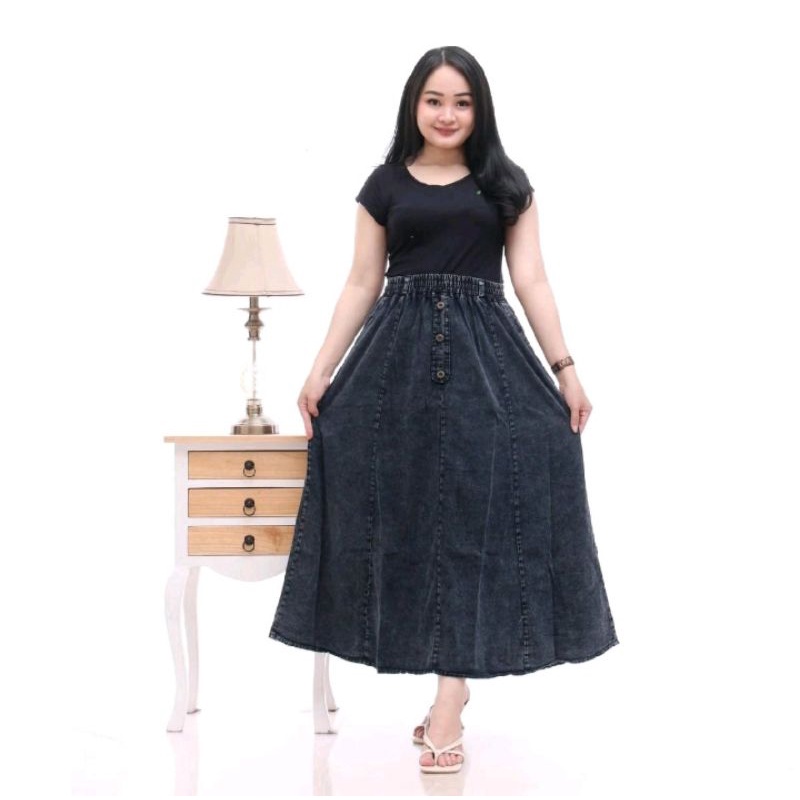 ROK JEANS PAYUNG JUMBO//ROK JEANS