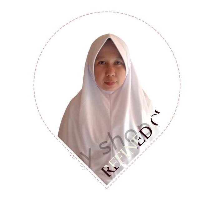 Kerudung Putih Instan Sekolah Sd Anak Perempuan Ukuran M-L-Xl