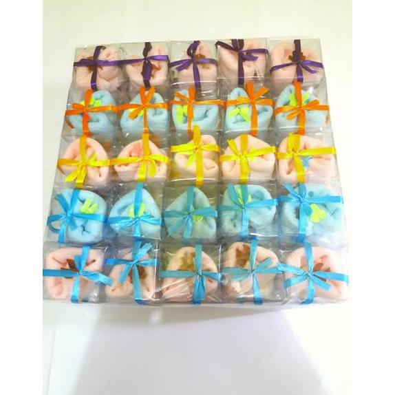 1 PACK 50 PCS SOUVENIR PERNIKAHAN SAPUTANGAN BAYI DIKEMAS MIKA SOUVENIR PERNIKAHAN UNIK SOUVENIR NIK