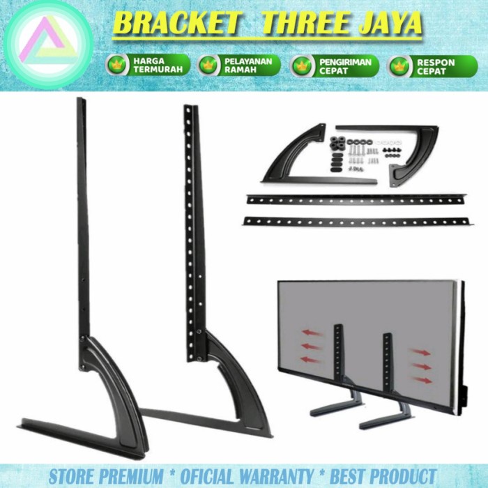 Terlaris Kaki Tv Lg Sharp Samsung Toshiba, Bracket Tv14.17.20.22.24.332.40 Inch