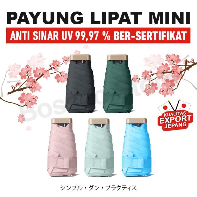 Payung Lipat Mini Anti UV Payung Kecil Payung Mini Viral Mini Umbrella