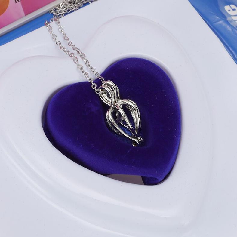 Terbaru Natural Oyster Wish Pearl Jar Pendant Necklace Charm Necklace Gift Box Popular Fashion Women