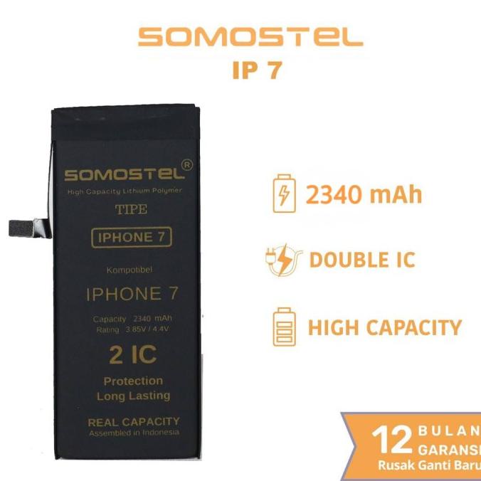 Batre Batrai Baterai Original Somostel for Iphone 7