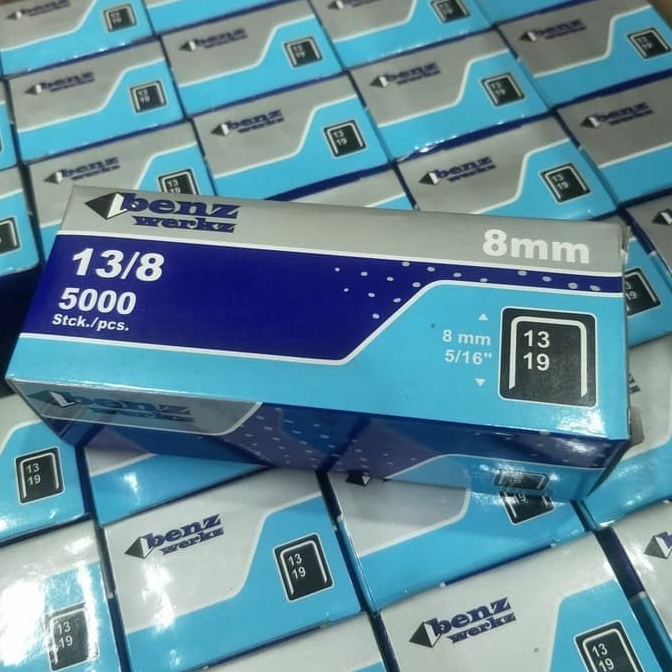 

65 isi Refill Stapler Steples Tembak 8 mm 13/8 Original Benz 5000 pcs 71