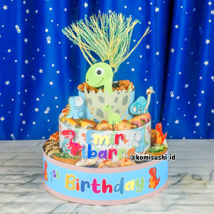 

Sushi Tower 3Layer Sushi Cake D.35cm Birthday Cake Kue Ulang Tahun