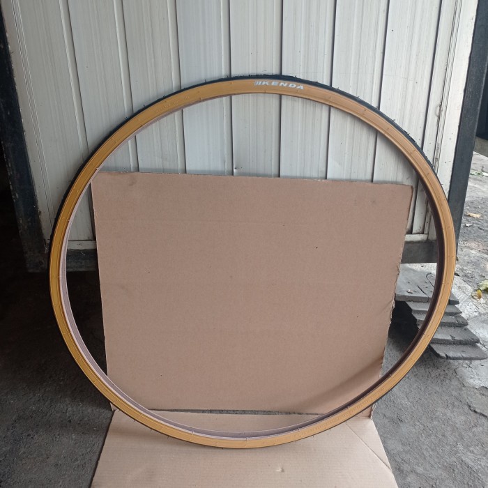 Terlaris Ban Luar Sepeda 700C 700 X 25/25C 700X25 700X25C Kenda Gum Tan Wall