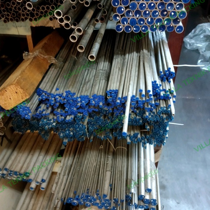 Terlaris Pipa Tubing Stainless Ss316 Od 6Mm X Id 4Mm X Tebal 1Mm X 50Cm