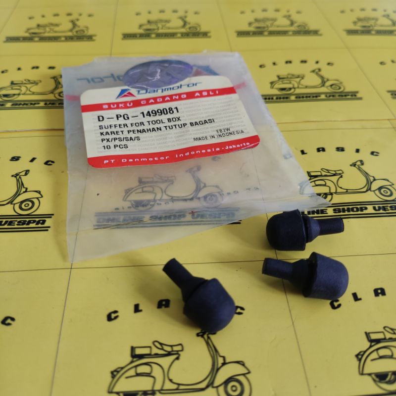 Karet Pentil Box Vespa / Karet Penahan Tutup Box Laci Vespa / Karet Box Laci Depan Vespa Danmotor