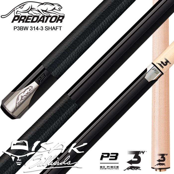 Billiard Predator P3Bw - Leather Wrap - Billiard Cue Stick Stik Biliar Asli