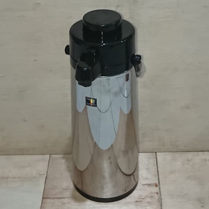 TERMURAH (Gojek) Termos air panas pencet / termos stainless / termos elephant