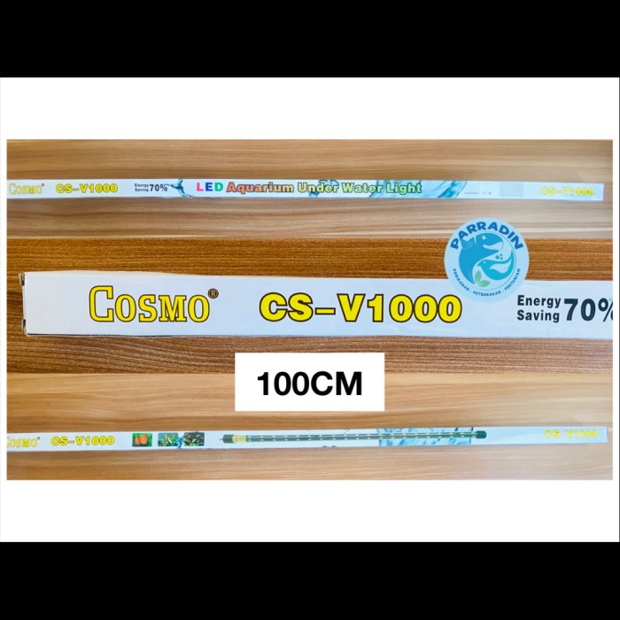 Terlaris Lampu Celup Aquarium Cosmo Cs-V1000 100Cm 17W Led