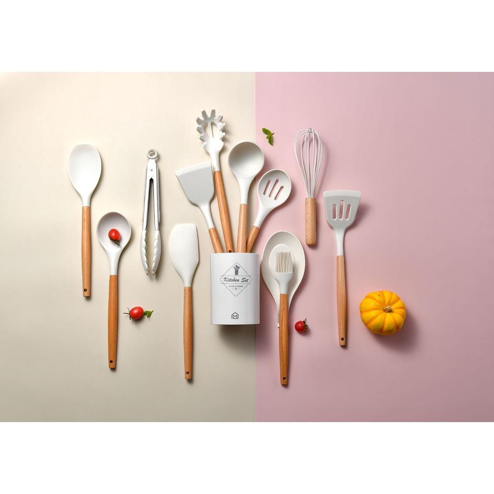 SILICONE UTENSIL SET 13PCS 967 PERALATAN SPATULA SILIKON SUTIL KITCHEN SET TERMURAH FREE ONGKIR