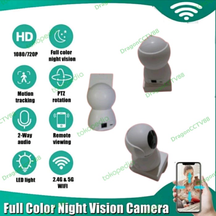 PROMO CCTV V380 IP CAMERA MINI KABEL LAN FULL HD 1080P WIRELESS CCTV WIFI TERLARIS