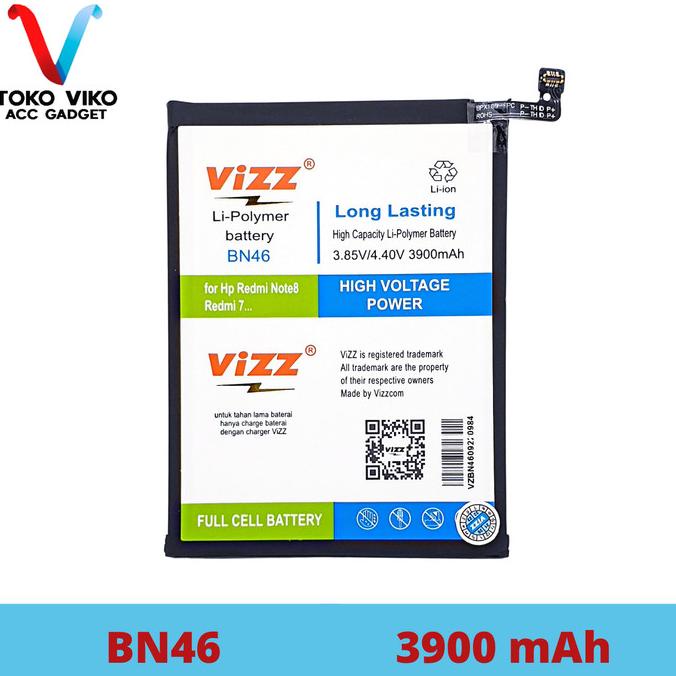 BATERAI REDMI 7 REDMI NOTE 8 BN46 VIZZ ORIGINAL