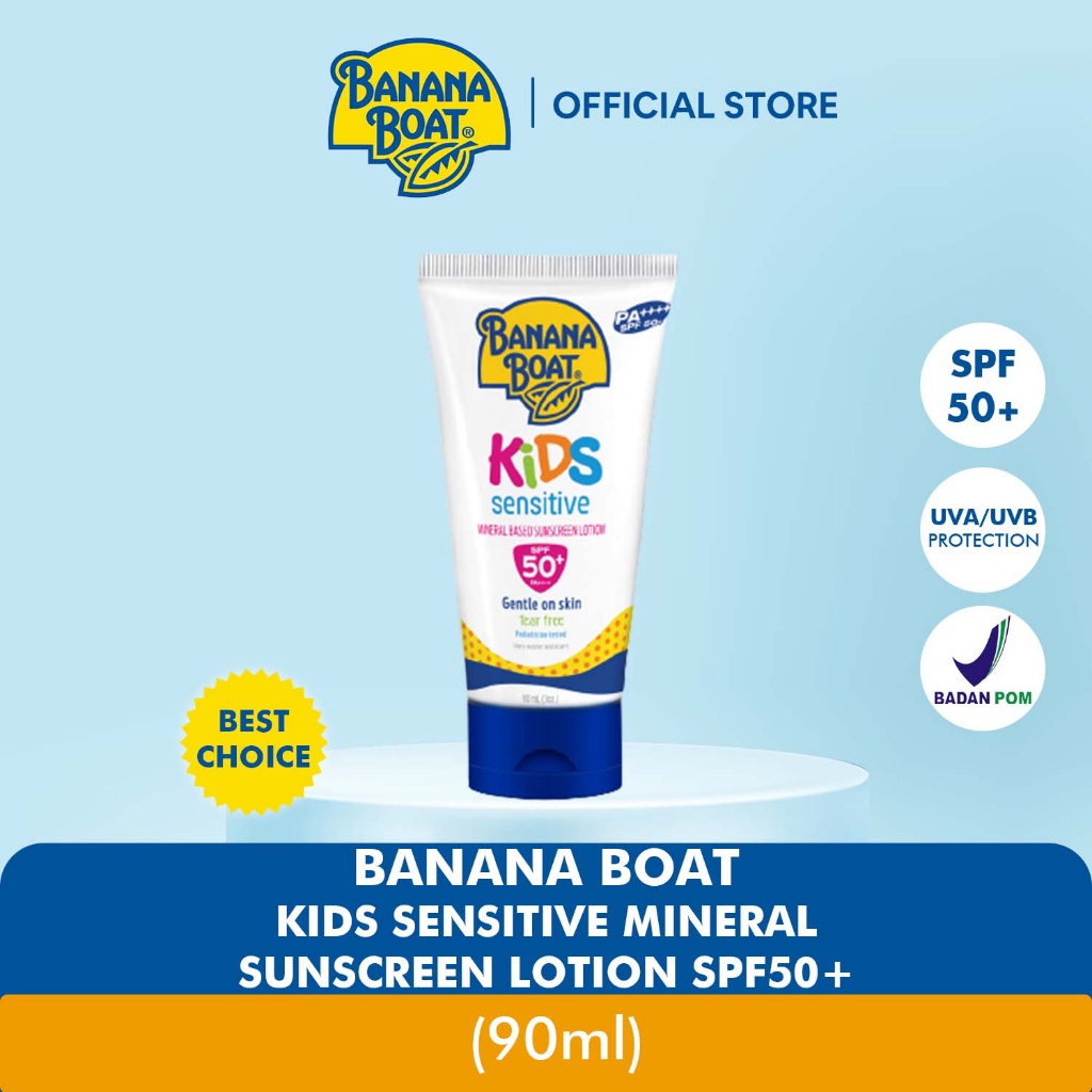 Banana Boat Kids Sensitive Sunscreen Lotion SPF50+ 90ml