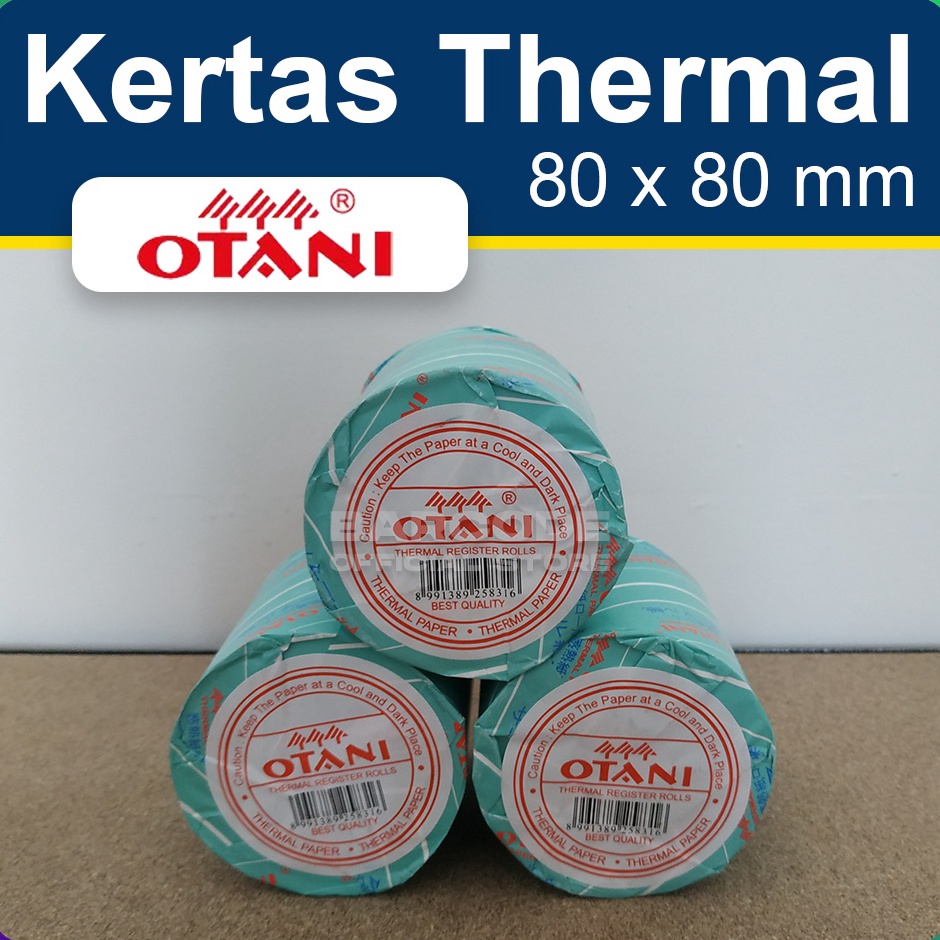 

Ready Stock✿ KERTAS THERMAL 80 X 80 mm - 80x80 mm - 80x80mm - 80mm ROLL EPSON 82 - PARKIR ANTRIAN - OTANI HITAM J90