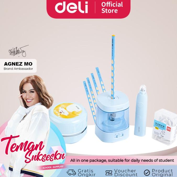 

Deli Set Elektrik Rautan Penghapus Vacuum Pensil 5 In 1 33303