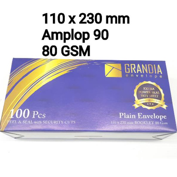 

➶Harga Murah PQNJP Amplop Putih 90 GRANDIA L43 ✱Readystock